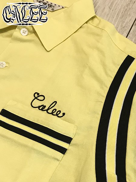 40%OFF SALE 【CALEE】 EAGLE EMBROIDERY S/S BOWLING SHIRT (S/S 