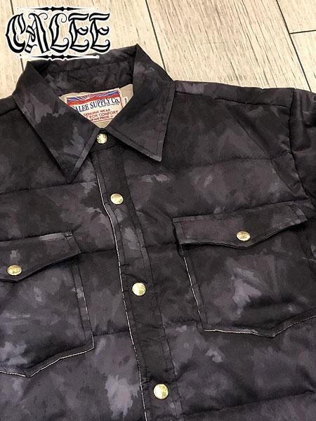 CALEE PADDING JACKET BLACK 中綿ジャケット　キャリーTENDE