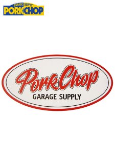 <img class='new_mark_img1' src='https://img.shop-pro.jp/img/new/icons1.gif' style='border:none;display:inline;margin:0px;padding:0px;width:auto;' />【PORKCHOP GARAGE SUPPLY】 PORKCHOP OVAL STICKER (ステッカー) LARGE