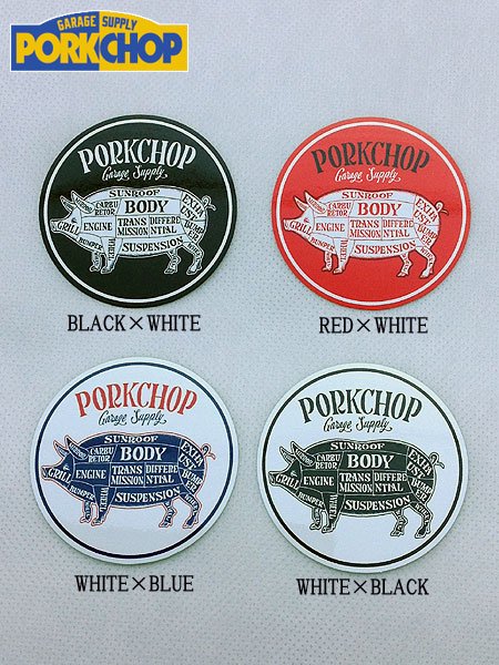 PORKCHOP GARAGE SUPPLY】 PORKCHOP CIRCLE STICKER (サークル