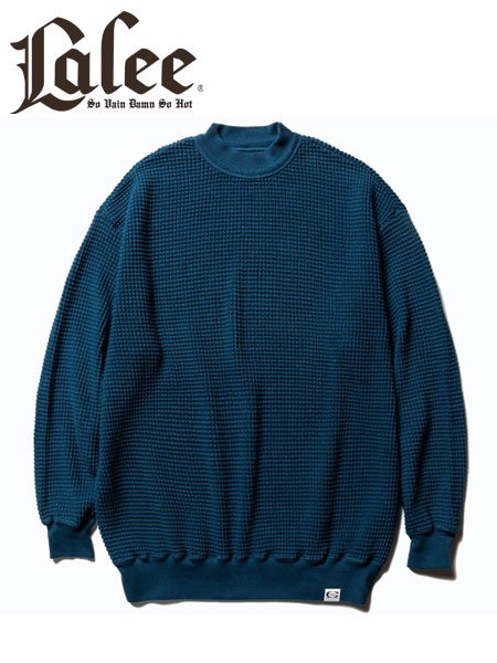 40% OFF SALE CALEE (キャリー) Big waffle L/S cutsew (ビッグワッフルカットソー) Navy  STORAGE STORE