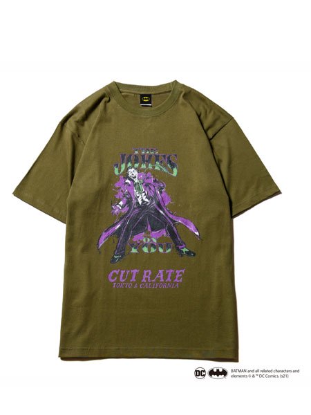 CUTRATE (カットレイト) ×”THE JOKER” CR T-SHIRT (ジョーカー コラボ S/S プリントTシャツ) Olive -  STORAGE STORE ストレイジストア 宮城県,仙台市,公式通販,セレクトショップ,通販