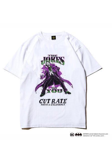 CUTRATE (カットレイト) ×”THE JOKER” CR T-SHIRT (ジョーカー コラボ S/S プリントTシャツ) White -  STORAGE STORE
