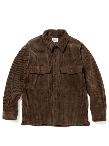 40% OFF SALE 【CALEE】 Corduroy over silhouette shirt jacket 