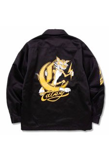 <img class='new_mark_img1' src='https://img.shop-pro.jp/img/new/icons1.gif' style='border:none;display:inline;margin:0px;padding:0px;width:auto;' />CALEE (キャリー) Tigerbolt embroidery swing top (スウィングトップ) Black