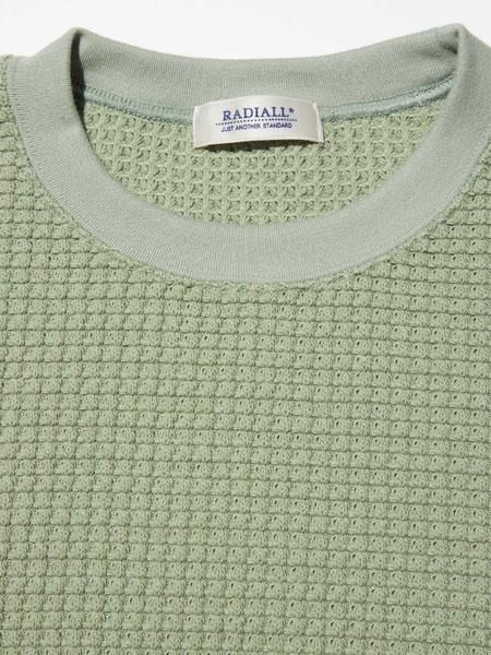 30% OFF SALE RADIALL (ラディアル) BIG WAFFLE-CREW NECK T-SHIRT L/S (L/S ビッグワッフル  Tシャツ) Leaf Green - STORAGE STORE ストレイジストア 宮城県,仙台市,公式通販,セレクトショップ,通販