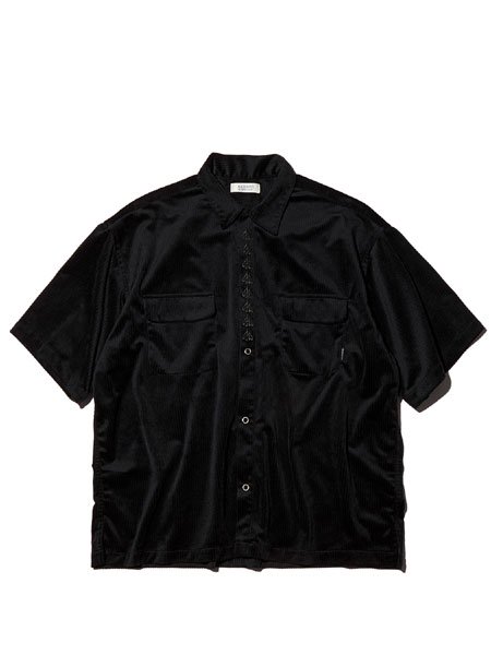 30% OFF SALE RADIALL (ラディアル) WEST COAST-OPEN COLLARED SHIRT S/S (S/S コーデュロイ  オープンカラーシャツ) Black - STORAGE STORE