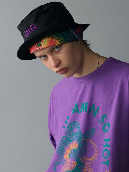 CALEE (キャリー) Twill calee logo bucket hat (ツイル バケット