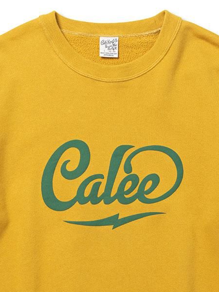 CALEE 「S.V.D.S.H LOGO CREW NECK SW ＜NATURALLY PAINT DESIGN