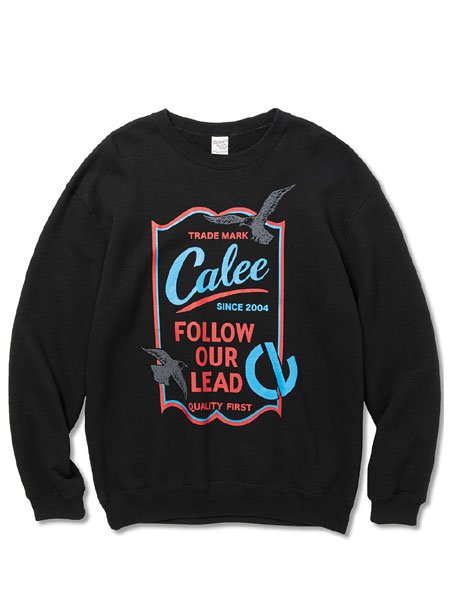 30% OFF SALE 【CALEE】 CALEE Sign board crew neck sweat