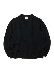 <img class='new_mark_img1' src='https://img.shop-pro.jp/img/new/icons1.gif' style='border:none;display:inline;margin:0px;padding:0px;width:auto;' />【RADIALL】 FLAMES - CARDIGAN SWEATER L/S (作務衣タイプ カーディガン) Black