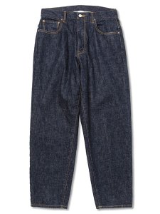 <img class='new_mark_img1' src='https://img.shop-pro.jp/img/new/icons43.gif' style='border:none;display:inline;margin:0px;padding:0px;width:auto;' />【CALEE】 Vintage reproduct wide silhouette denim pants -one wash- (ワイド デニムパンツ) Indigo Blue