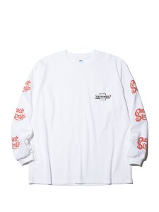 <img class='new_mark_img1' src='https://img.shop-pro.jp/img/new/icons1.gif' style='border:none;display:inline;margin:0px;padding:0px;width:auto;' />【RADIALL】 POSSE - CREW NECK T-SHIRT L/S (L/S ポケットTシャツ) White
