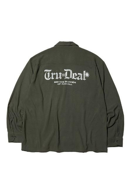 RADIALL OPEN COLLARED SHIRT L/S レーヨンシャツ 30% OFF SALE 【 RADIALL 】 TRUE DEAL - OPEN COLLARED SHIRT L