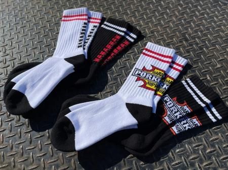 よく見る「芸能人が愛用 PORKCHOP GARAGE ソックス ( Type-D P-22 SOX PORK 】 SUPPLY レッグウェア