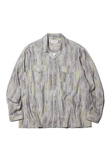<img class='new_mark_img1' src='https://img.shop-pro.jp/img/new/icons43.gif' style='border:none;display:inline;margin:0px;padding:0px;width:auto;' />【RADIALL】 ALTEC - OPEN COLLARED SHIRT L/S (渋川清彦 共作 L/S オープンカラー レーヨンシャツ) Gray
