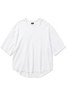 <img class='new_mark_img1' src='https://img.shop-pro.jp/img/new/icons1.gif' style='border:none;display:inline;margin:0px;padding:0px;width:auto;' />【CALEE】 5 Length sleeve drop shoulder waffle cutsew (5分丈ドロップショルダー ワッフルカットソー) White