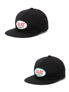 <img class='new_mark_img1' src='https://img.shop-pro.jp/img/new/icons1.gif' style='border:none;display:inline;margin:0px;padding:0px;width:auto;' />【CALEE】 CALEE Logo classic wappen twill cap (ワッペンツイル スナップバックキャップ) 
