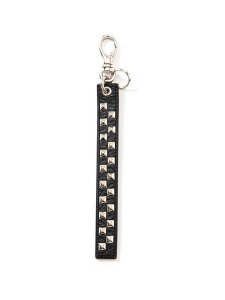 <img class='new_mark_img1' src='https://img.shop-pro.jp/img/new/icons43.gif' style='border:none;display:inline;margin:0px;padding:0px;width:auto;' />【CALEE】 Studs leather logo & hotel key ring -Type B- (スタッズ レザー キーリング) Black