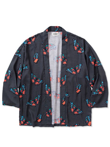CALEE】 ×MIHO MURAKAMI CL Butterfly pattern amuzen cloth shirt 