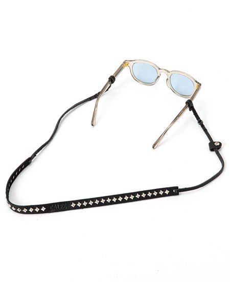 CALEE】 Studs leather glasses cord (スタッズ レザー グラスコード ...
