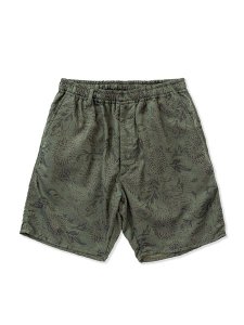 <img class='new_mark_img1' src='https://img.shop-pro.jp/img/new/icons43.gif' style='border:none;display:inline;margin:0px;padding:0px;width:auto;' />【CALEE】 Vintage jacquard type easy shorts (ジャガード イージーショートパンツ) Green