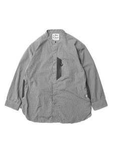 <img class='new_mark_img1' src='https://img.shop-pro.jp/img/new/icons1.gif' style='border:none;display:inline;margin:0px;padding:0px;width:auto;' />【CMF OUTDOOR GARMENT】 PF SHIRTS (L/S バンドカラーシャツ) Black Pin Check