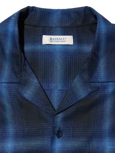 radiall レーヨン オンブレ オープンカラー EASY RADIALL 】 EASY - OPEN COLLARED SHIRT S/S (オープンカラー