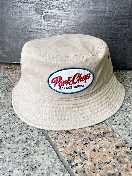 PORKCHOP GARAGE SUPPLY】 OVAL BUCKET HAT (ワッペン バケットハット