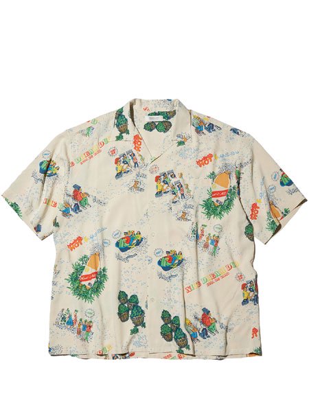 30% OFF SALE 【RADIALL】 HOT DUB - OPEN COLLARED SHIRT S/S (S/S