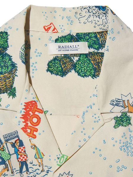 RADIALL 】 HOT DUB - OPEN COLLARED SHIRT S/S ( S/S オープン
