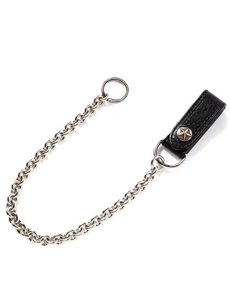 CALEE】 Silver star concho leather wallet chain (ウォレット 