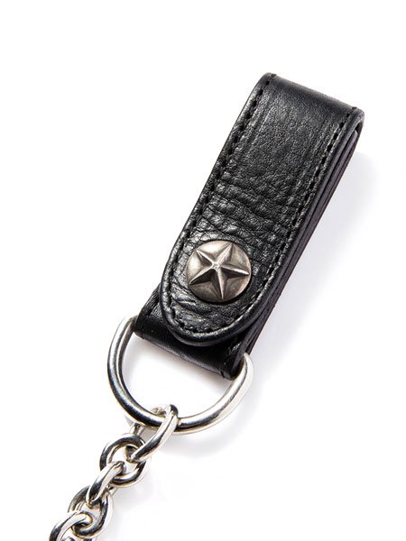 CALEE】 Silver star concho leather wallet chain (ウォレット