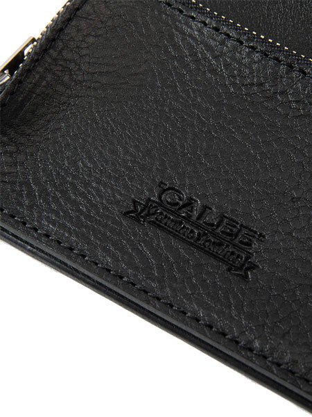 CALEE】 Silver star concho flap leather half wallet (レザー