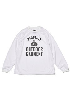 <img class='new_mark_img1' src='https://img.shop-pro.jp/img/new/icons43.gif' style='border:none;display:inline;margin:0px;padding:0px;width:auto;' />【CMF OUTDOOR GARMENT】 QUICK DRY MESH LONG TEE (クイックドライメッシュ L/S Tシャツ) White