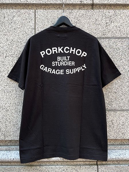 ポークチョップ ガレージサプライ Tシャツ PORKCHOP BLACK Mサイズ