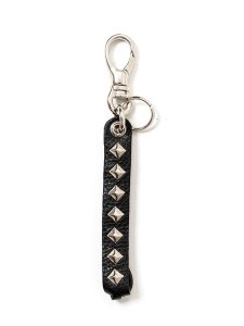 <img class='new_mark_img1' src='https://img.shop-pro.jp/img/new/icons1.gif' style='border:none;display:inline;margin:0px;padding:0px;width:auto;' />【CALEE】 STUDS LEATHER ASSORT KEY RING -TYPE �- B (スタッズ レザー キーリング) Black