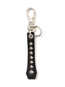 <img class='new_mark_img1' src='https://img.shop-pro.jp/img/new/icons43.gif' style='border:none;display:inline;margin:0px;padding:0px;width:auto;' />【CALEE】 STUDS LEATHER ASSORT KEY RING -TYPE �- A (スタッズ レザー キーリング) Black