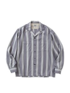 <img class='new_mark_img1' src='https://img.shop-pro.jp/img/new/icons1.gif' style='border:none;display:inline;margin:0px;padding:0px;width:auto;' />【CALEE】 VINTAGE TYPE OMBRE STRIPE SHIRT (L/S ヴィンテージタイプ オンブレストライプシャツ) Black