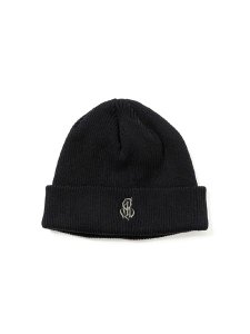 <img class='new_mark_img1' src='https://img.shop-pro.jp/img/new/icons1.gif' style='border:none;display:inline;margin:0px;padding:0px;width:auto;' />【CALEE】 CAL NT LOGO KNIT CAP (コットンニットキャップ) Black