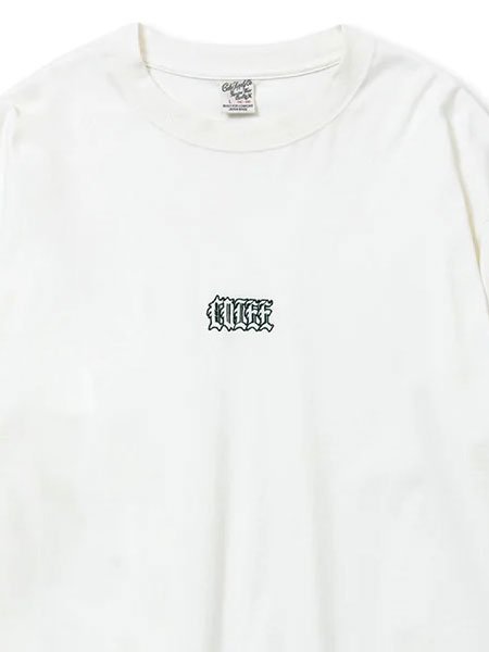 【CALEE】 CAL EMBROIDERY DROP SHOULDER L/S TEE (ドロップショルダー L/S Tシャツ) White -  STORAGE STORE ストレイジストア 宮城県,仙台市,公式通販,セレクトショップ,通販