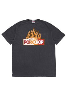 <img class='new_mark_img1' src='https://img.shop-pro.jp/img/new/icons1.gif' style='border:none;display:inline;margin:0px;padding:0px;width:auto;' />【PORKCHOP GARAGE SUPPLY】 FIRE BLOCK POCKET TEE (S/S プリント ポケットTシャツ) Ash Black