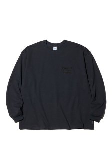<img class='new_mark_img1' src='https://img.shop-pro.jp/img/new/icons43.gif' style='border:none;display:inline;margin:0px;padding:0px;width:auto;' />【RADIALL】 HOTBOX - CREW NECK T-SHIRT L/S (L/S クルーネック カットソー) Ink Black