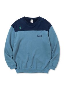 <img class='new_mark_img1' src='https://img.shop-pro.jp/img/new/icons43.gif' style='border:none;display:inline;margin:0px;padding:0px;width:auto;' />CALEE EMBROIDERY BICOLOR CREW NECK SW (롼ͥå å) NavyBlue