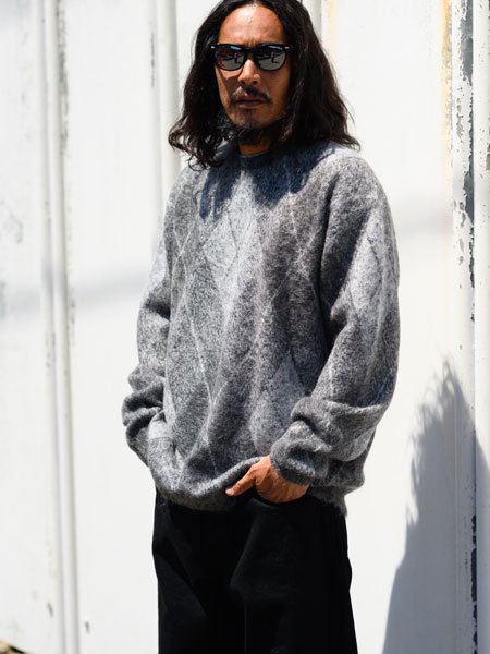 30% OFF SALE 【 RADIALL 】 INNA DE YARD - CREW NECK SWEATER L/S ( モヘア セーター )  Black - STORAGE STORE ストレイジストア 宮城県,仙台市,公式通販,セレクトショップ,通販