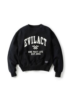 <img class='new_mark_img1' src='https://img.shop-pro.jp/img/new/icons43.gif' style='border:none;display:inline;margin:0px;padding:0px;width:auto;' />【EVILACT】 HEAVY CREW NECK (クルーネック スウェット) Black