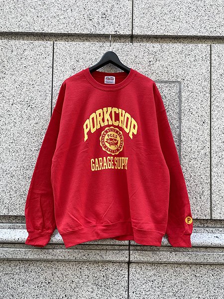 PORKCHOP GARAGE SUPPLY】 2nd COLLEGE SWEAT (クルーネックスウェット