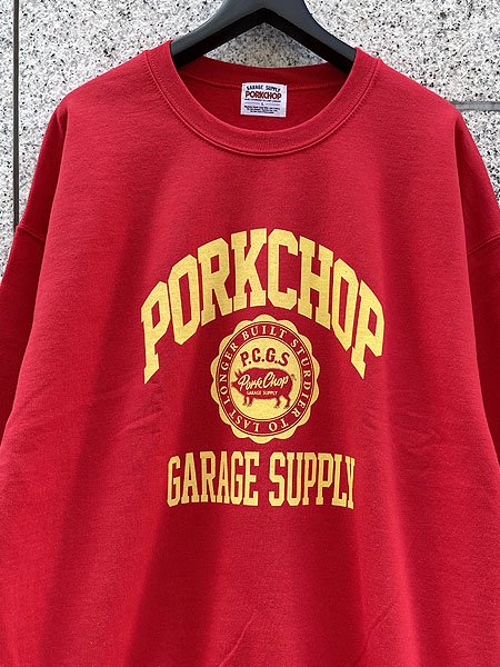 PORKCHOP GARAGE SUPPLY】 2nd COLLEGE SWEAT (クルーネックスウェット 