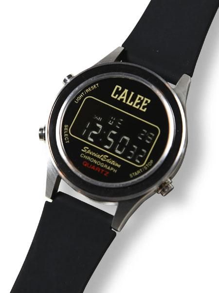 希少 未使用 CALEE × vague watch コラボ 自動巻 腕時計 CALEE 】 × 【 VAGUE WATCH 】SPORT TYPE DEGITAL WATCH ( コラボ
