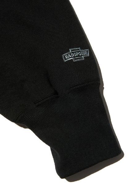 RADIALL | HOOD CITY - CREW NECK SWEATSHIRT L/S - Black